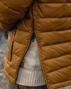 Crest Recycled Insulated Jacket - Golden Brown -Passenger Clothing Store TY91 279 4 5Ratio 2 0080 TY95 142