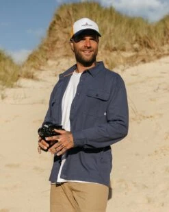 Vision Organic Cotton Shirt - Dark Denim -Passenger Clothing Store TY91 279 4 5Ratio 2 0093 TY113 98