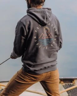 Escapism Recycled Cotton Hoodie - Faded Black -Passenger Clothing Store TY91 279 4 5Ratio 2 0103 TY107 92