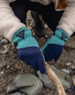 Daytrip Recycled Polar Fleece Touch Screen Gloves - Blue Coral -Passenger Clothing Store TY91 279 4 5Ratio 2 0121 TY95 29