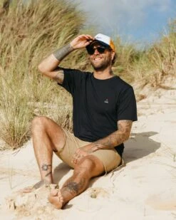 Classic Logo Recycled Cotton T-Shirt - Black -Passenger Clothing Store TY91 279 4 5Ratio 2 0122 TY113 8