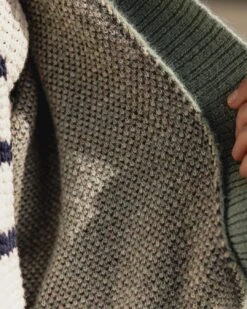 Leif Recycled Yarn Cardigan - Pistachio -Passenger Clothing Store TY91 279 4 5Ratio 2 0124 TY101 71