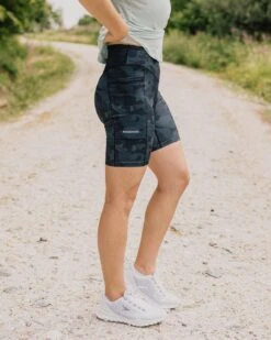 Route Recycled Active Short - Black Abstract