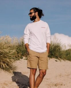 Icon Recycled Cotton LS T-Shirt - White -Passenger Clothing Store TY91 279 4 5Ratio 2 0170 TY109 8