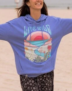 Live Wild Recycled Cotton Oversized Hoodie - Baja -Passenger Clothing Store TY91 279 4 5Ratio 2 0179 tys23 lisbon 146