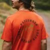 Trail Recycled Active T-Shirt - Warm Orange -Passenger Clothing Store TY98 PT1 207 4 5Ratio