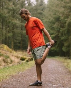 Trail Recycled Active T-Shirt - Warm Orange -Passenger Clothing Store TY98 PT1 215 4 5Ratio 1