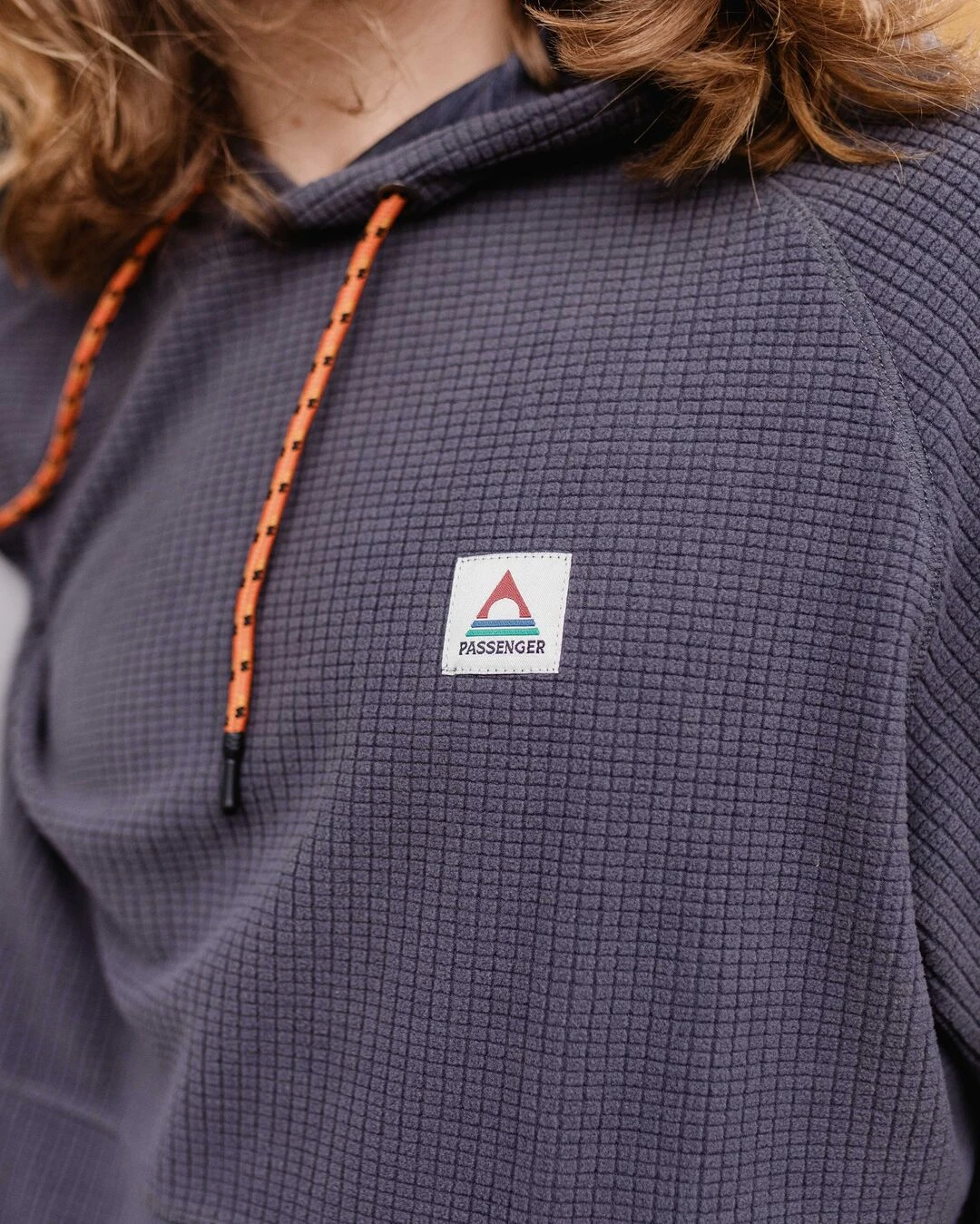 Point Recycled Fleece Hoodie - Charcoal 7 Point Recycled Fleece Hoodie - Charcoal - Image 5