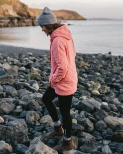 Clementine Recycled Quilted Popper Up Hoodie - Shell Pink -Passenger Clothing Store TY98 pt2 12 4 5Ratio