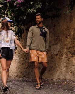 Cali Recycled Swim Short - Sunshine Tangerine