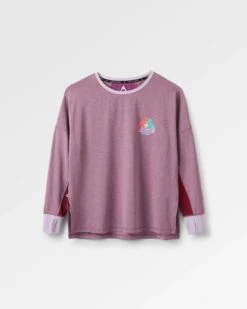 Pacifica Recycled Active LS Top - Berry Marl