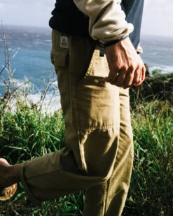 Timeless Organic Cotton Crop Trouser - Biscuit -Passenger Clothing Store TimelessOrganicCottonCropTrouser Biscuit 4 5Ratio 4