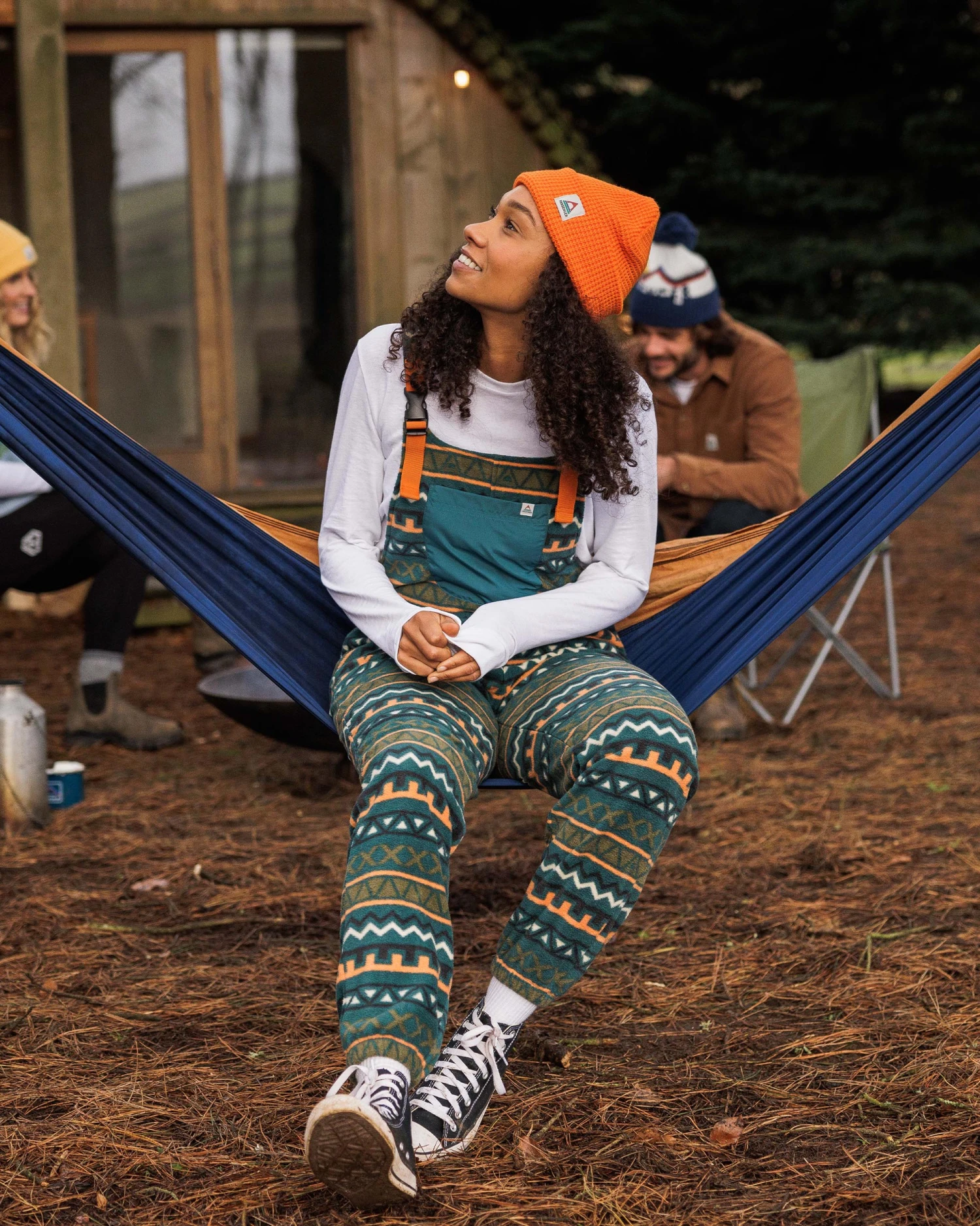 Ace Recycled Polar Fleece Dungarees - Retro Geo Mediterranean 15 Ace Recycled Polar Fleece Dungarees - Retro Geo Mediterranean - Image 13