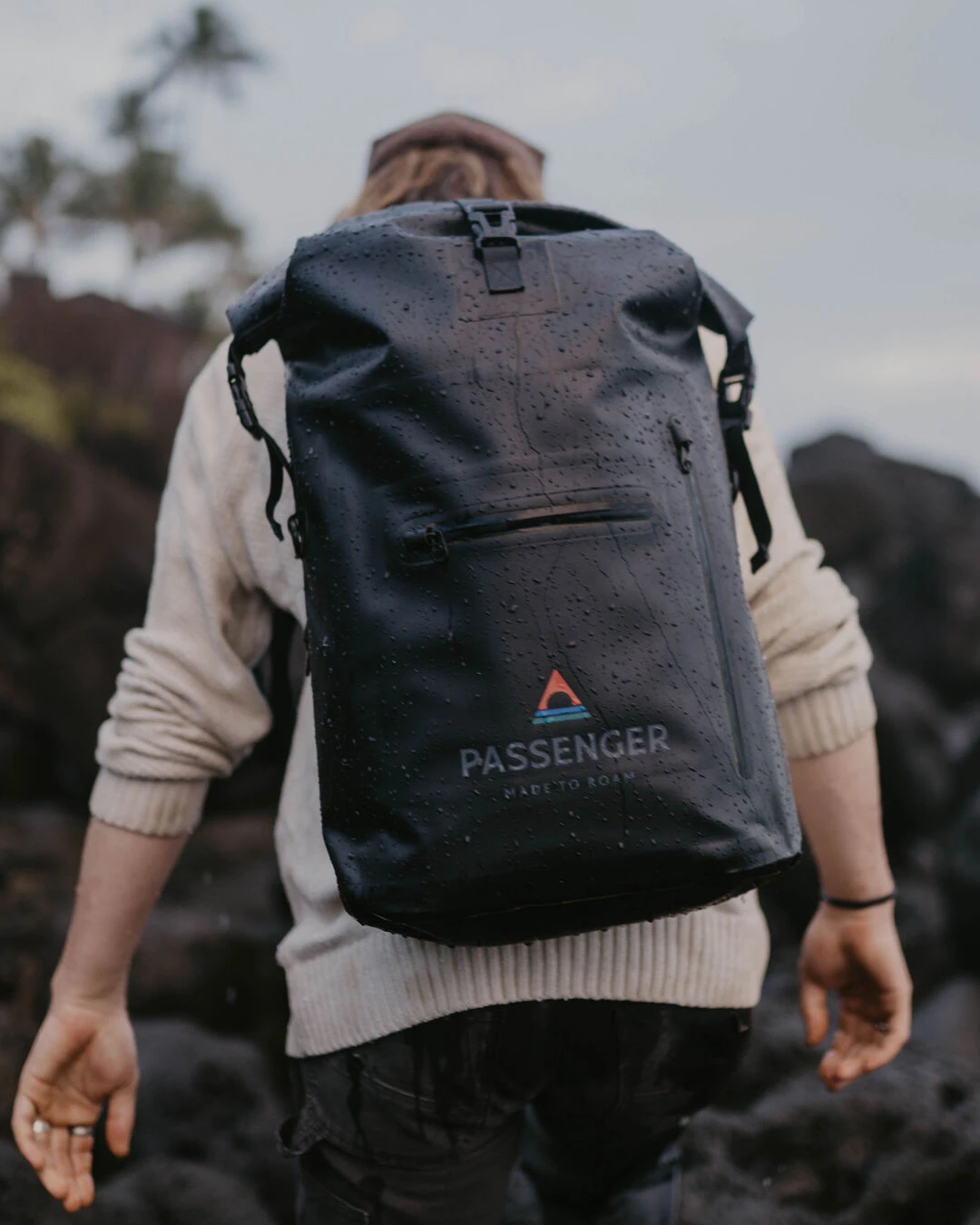 Tide 25L Recycled Dry Bag Backpack - Black 3 Tide 25L Recycled Dry Bag Backpack - Black