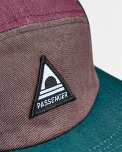 Fixie Recycled 5 Panel Cap - Grape Multi -Passenger Clothing Store U CP 5CBIZ 4620 C