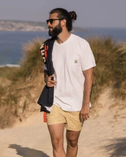 Cali Recycled Swim Short - Mustard Mini Geo -Passenger Clothing Store Untitled 1 0002 TY106 308