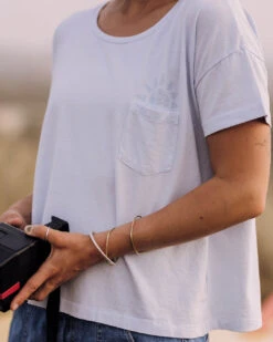 Mindful Recycled Cotton T-Shirt - Pale Blue -Passenger Clothing Store Untitled 1 0018 TY108 7