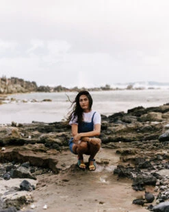 Riverside Denim Short Dungarees - Washed Denim -Passenger Clothing Store VeniceSandalNew MultiColour 4 5Ratio 1