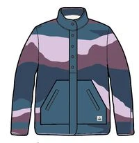 Clover Recycled Deep-Pile Sherpa Fleece - Scenic Berry 7 Clover Recycled Deep-Pile Sherpa Fleece - Scenic Berry - Image 5