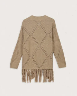 Palm Organic Cotton Cardigan - Biscuit -Passenger Clothing Store W KN KXSEJ 4799 4 2