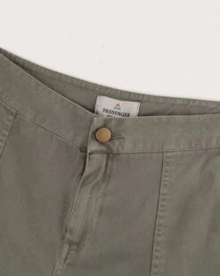 Ziggy Organic Cotton Short - Dusty Olive -Passenger Clothing Store W SR XS7AF 4846 3