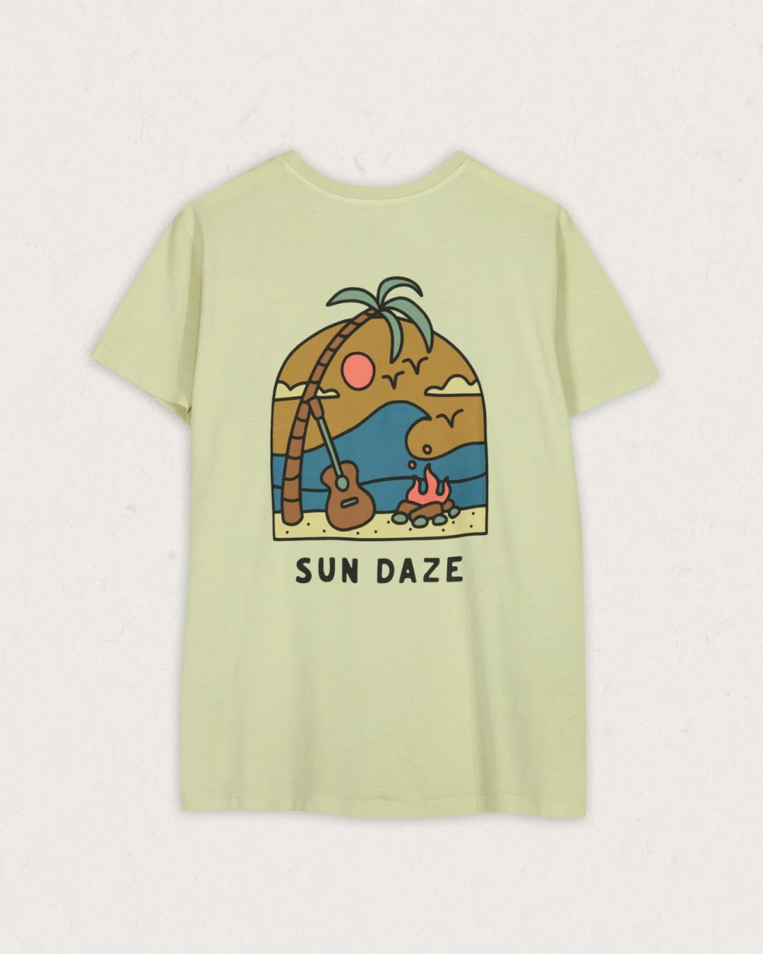 Sundaze Oversized Recycled Cotton T-Shirt - Tender Greens 3 Sundaze Oversized Recycled Cotton T-Shirt - Tender Greens