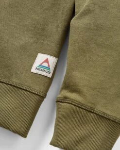 Heritage Recycled Cotton Sweatshirt - Khaki -Passenger Clothing Store WkYansNSywBkxtyieCfUYe2NriaRhgFvpKo0ERBOwcE