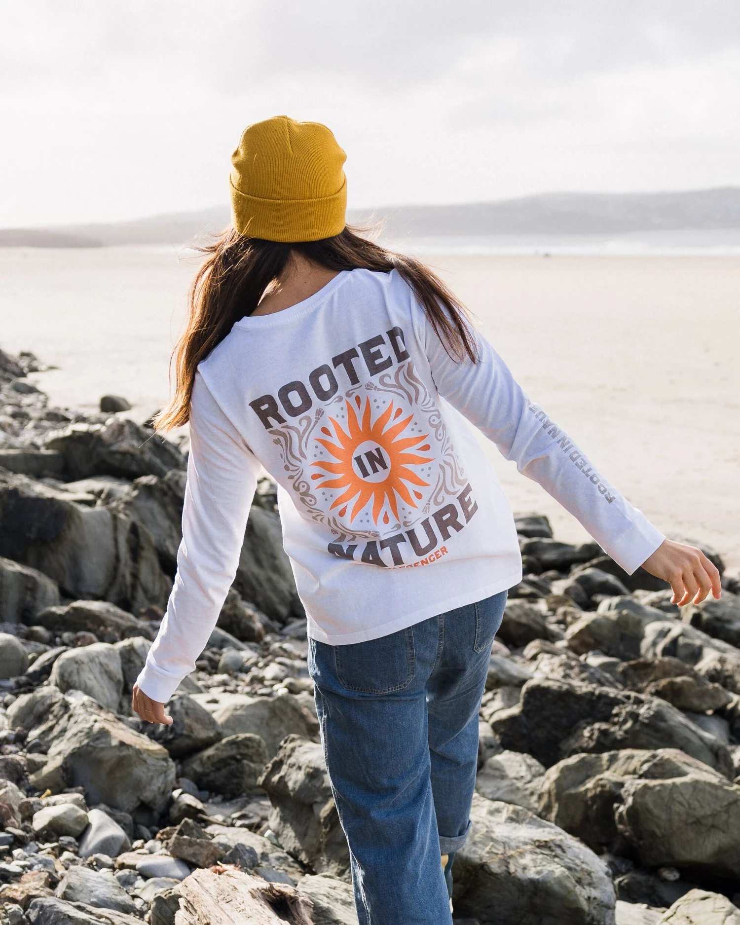 Rooted In Nature Ls T-Shirt - White 3 Rooted In Nature Ls T-Shirt - White