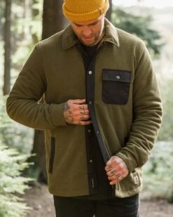 Firelight Sherpa Lined Overshirt - Khaki -Passenger Clothing Store XPZqcTNia0VbXTHY8UN4siv5Z0zipS pDtBeOSSRX1I