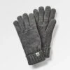 Gale Recycled Knitted Gloves - Charcoal