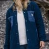 Rappel Recycled Sherpa Oversized Shirt - Dark Denim -Passenger Clothing Store bY aKcU6fm3YYSISbw147nKoqcrS9yYU8h yyF0x5Is