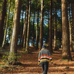 Bay Knitted Jumper - Charcoal Stripe -Passenger Clothing Store bay7