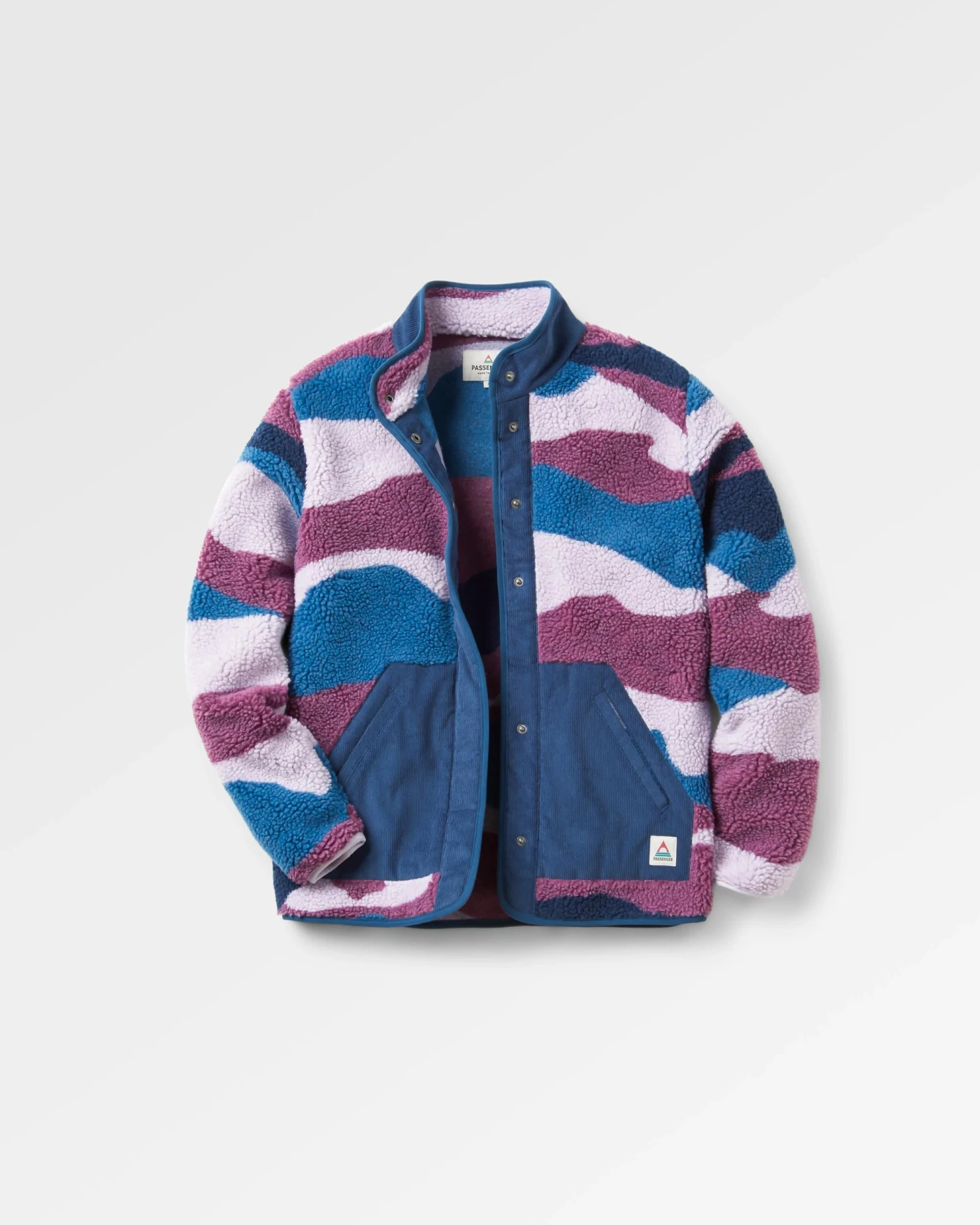 Clover Recycled Deep-Pile Sherpa Fleece - Scenic Berry 3 Clover Recycled Deep-Pile Sherpa Fleece - Scenic Berry