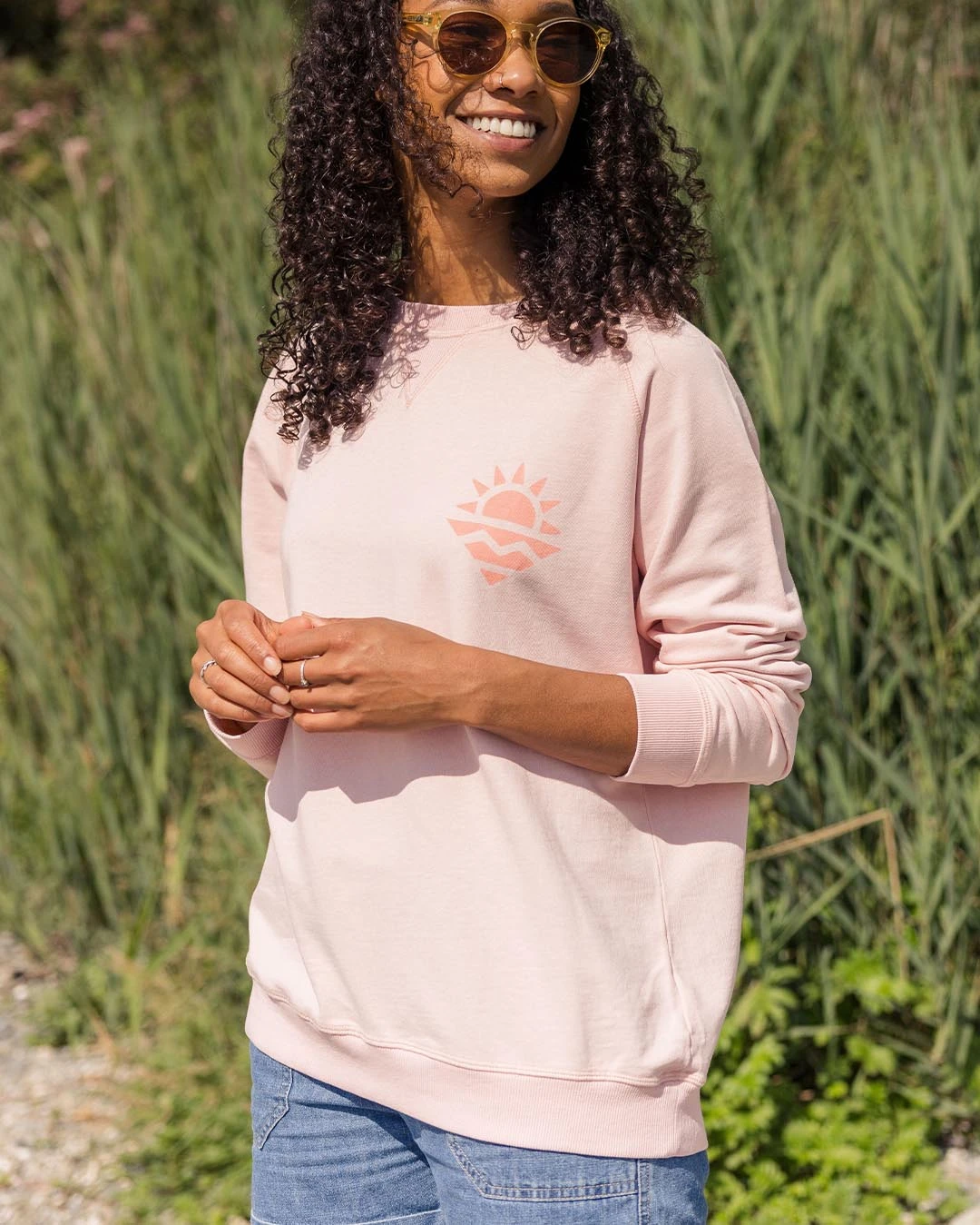 Mystic Recycled Cotton Sweatshirt - Peach Whip 6 Mystic Recycled Cotton Sweatshirt - Peach Whip - Image 4