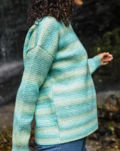 Fika Recycled Knitted Jumper - Sea Blue Dip -Passenger Clothing Store fhL OMBoIQmiDff lQSWG DGpXs6aiCtI50BwTBU6JA