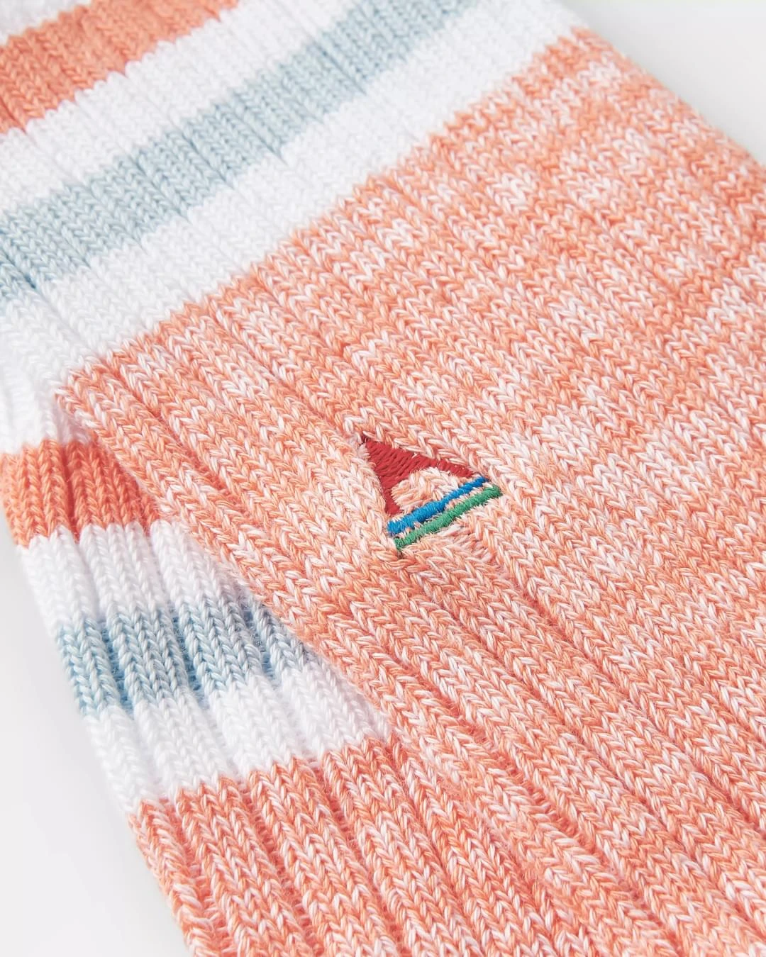 Organic Mid-weight Rib Socks - Apricot 4 Organic Mid-weight Rib Socks - Apricot - Image 2