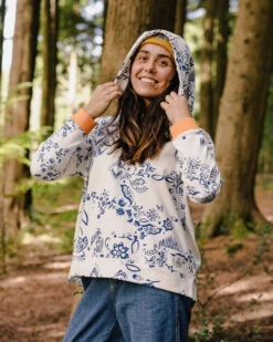 Patchwork Recycled Cotton Hoodie - Off White -Passenger Clothing Store iAEUjLhrfQX93sqh0F37CWnnTDIdhk64K6m0GsXBCTw