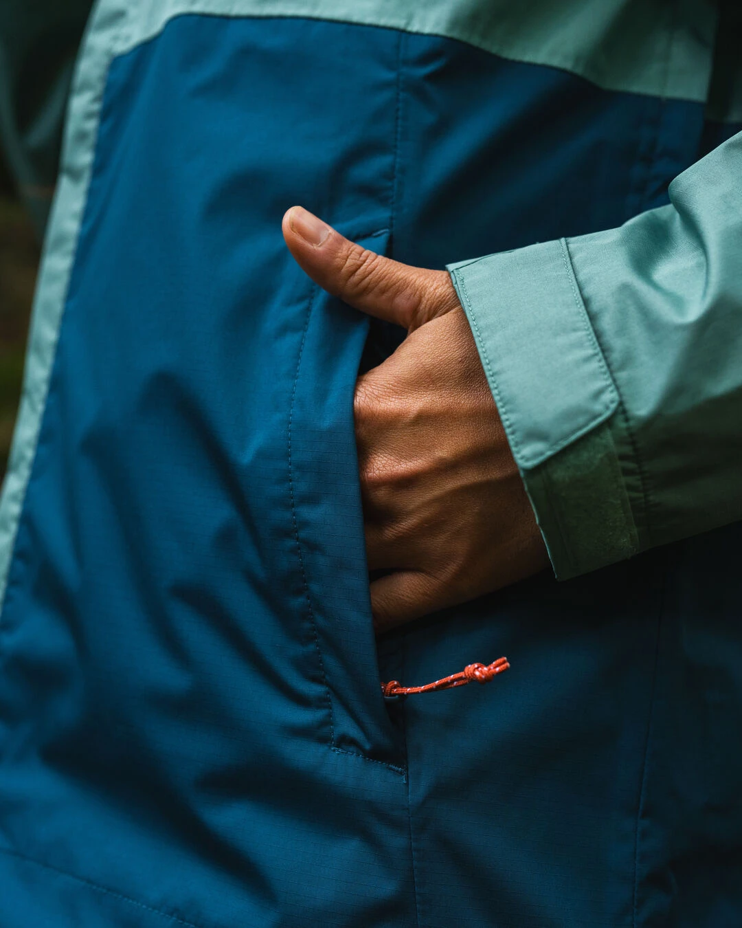 Scene Water Resistant Recycled Jacket - Shallow Water/ Corsair Blue 14 Scene Water Resistant Recycled Jacket - Shallow Water/ Corsair Blue - Image 12