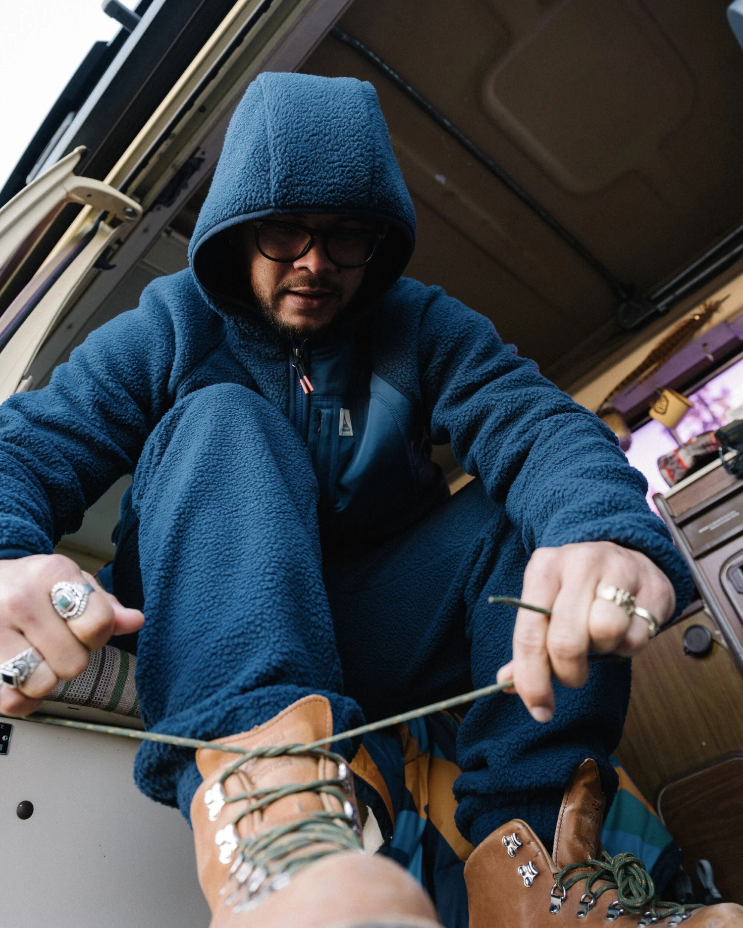 Ventura 1/2 Zip Recycled Sherpa Fleece - Rich Navy 5 Ventura 1/2 Zip Recycled Sherpa Fleece - Rich Navy - Image 3