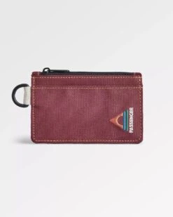 Recycled Card Holder - Burgundy
