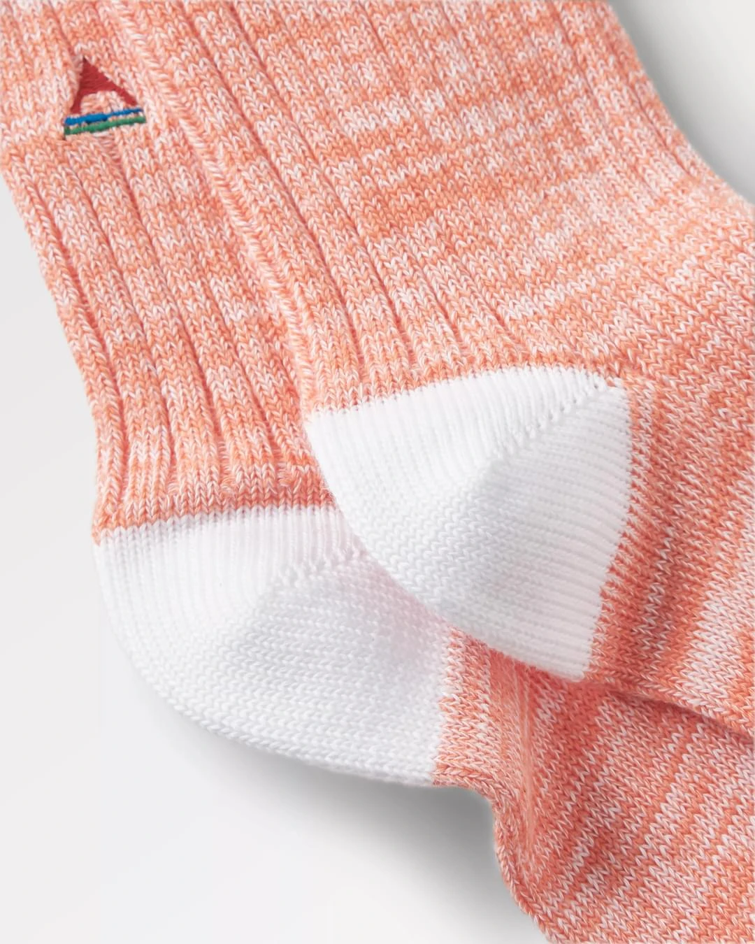 Organic Mid-weight Rib Socks - Apricot 6 Organic Mid-weight Rib Socks - Apricot - Image 4