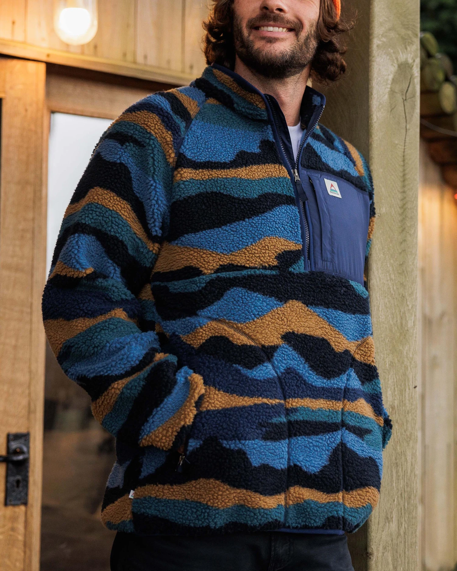 Offroad Recycled Sherpa 1/2 Zip Fleece - Scenic Navy 5 Offroad Recycled Sherpa 1/2 Zip Fleece - Scenic Navy - Image 3