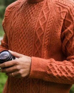 Sandbar Cable Knitted Jumper - Baked Clay -Passenger Clothing Store lhYZxf1TeVyxk5cPOQsmYb xs4ESLFo5VbaX3f M58