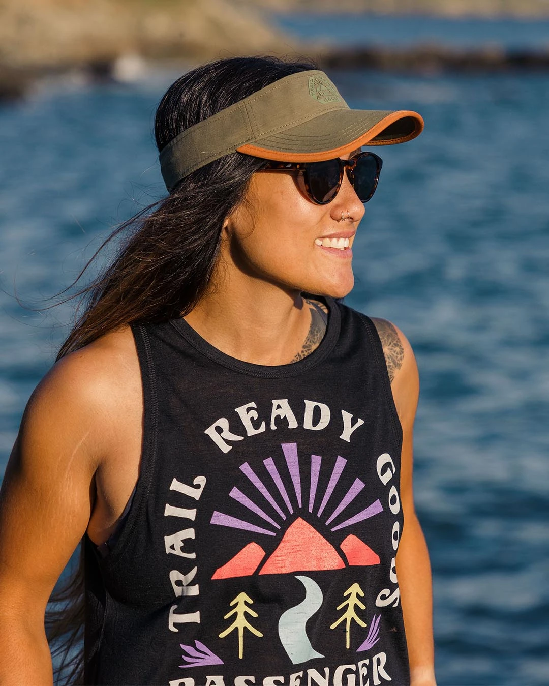 Lima Recycled Visor - Dusty Olive 6 Lima Recycled Visor - Dusty Olive - Image 4