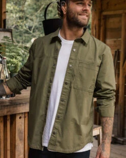 Way Organic Cotton Ripstop Shirt - Khaki
