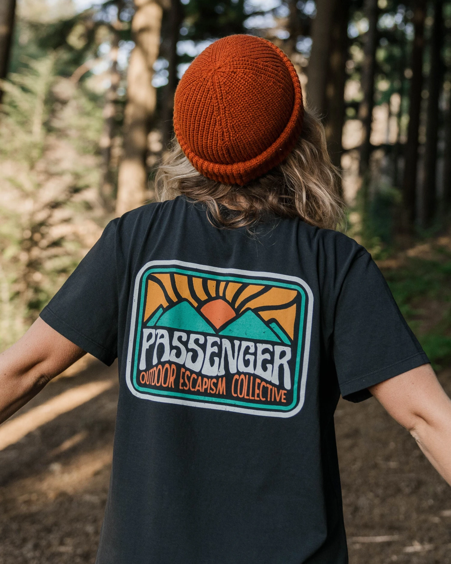 Golden Hour Recycled Cotton Oversized T-Shirt - Black 3 Golden Hour Recycled Cotton Oversized T-Shirt - Black