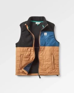 Born Explorer Recycled Polar-Lined Sherpa Vest - Black