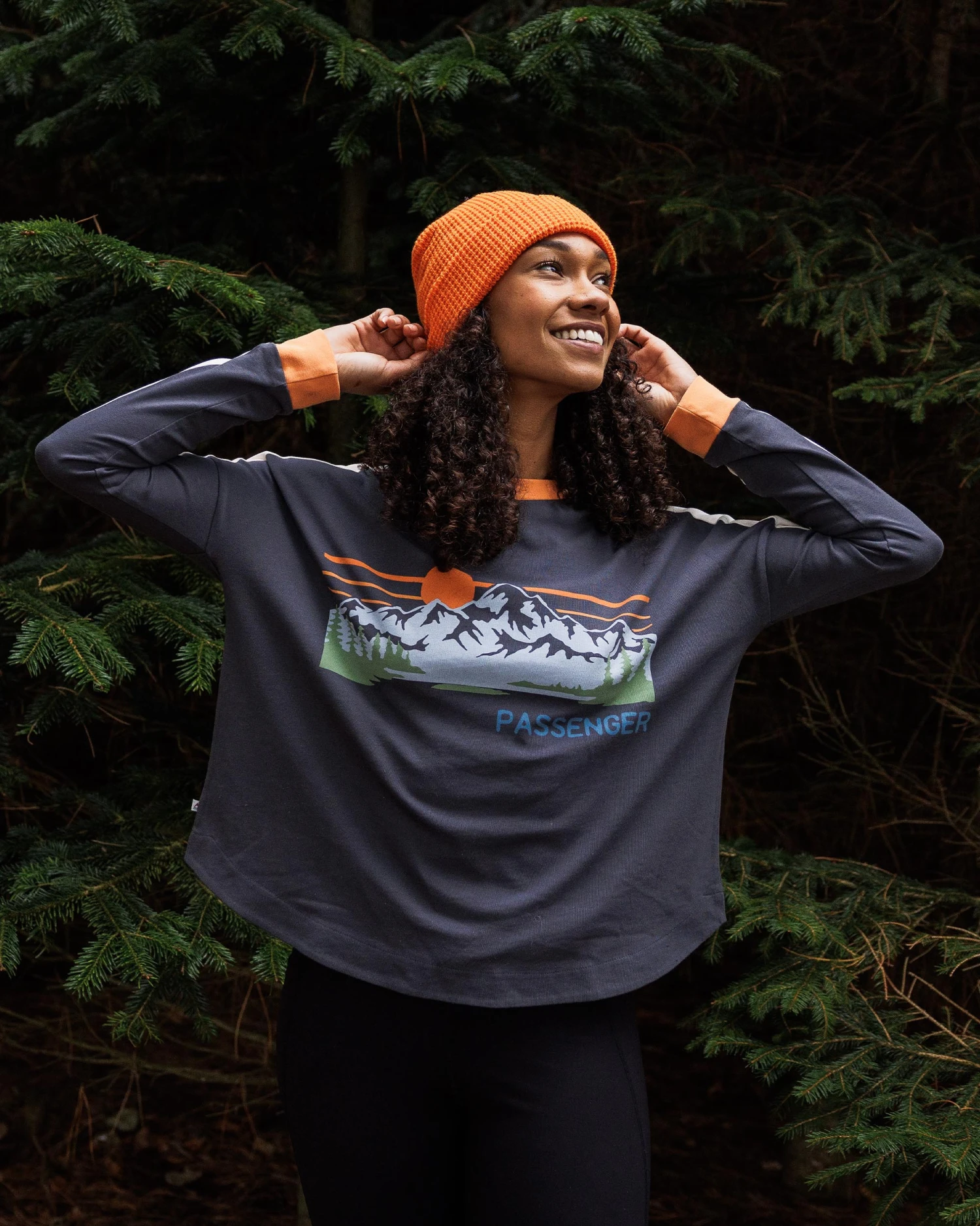 Hilltop Organic Cotton LS T-Shirt - Charcoal 6 Hilltop Organic Cotton LS T-Shirt - Charcoal - Image 4