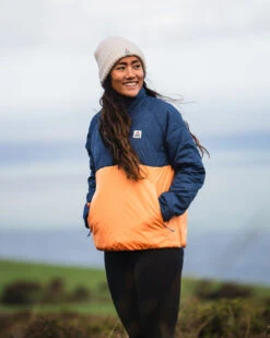 Trace Recycled Thermore® Insulated Jacket - Dark Denim/ Apricot