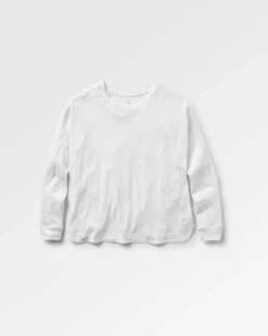 Luna Oversized Recycled Cotton LS T-Shirt - White -Passenger Clothing Store uxw AIHLdSwVnNZdjFS9QRLeUyIHgixe3X6dQgCG9QQ